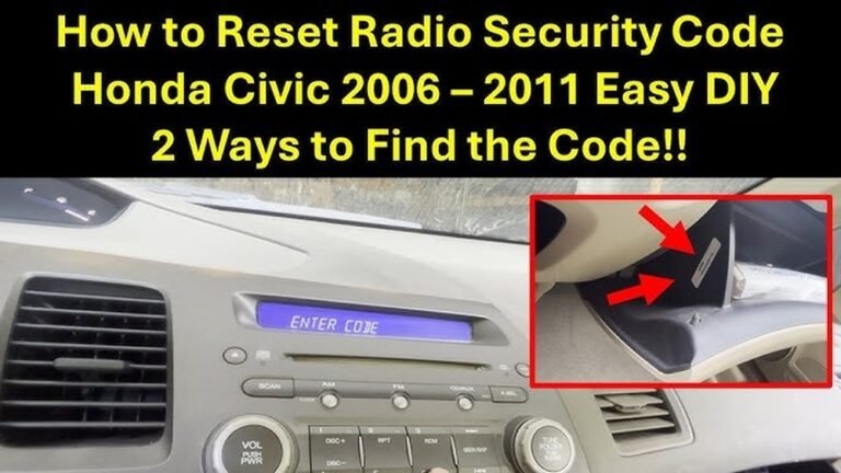 2006 Honda Civic Stereo Code