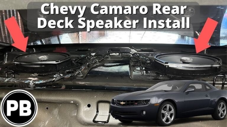 2010 Camaro Ss Speaker Upgrade Guide
