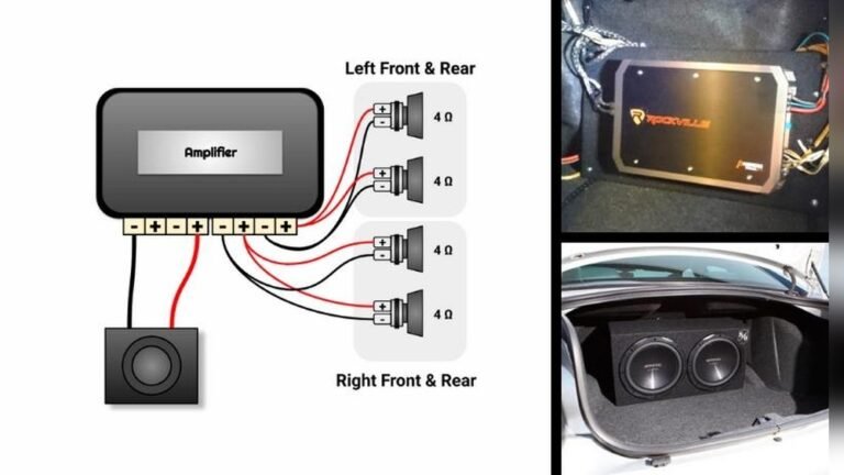 How to Bridge 4 Channel Amp to 1 Sub