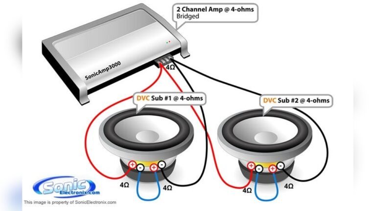 How to Bridge a 2 Channel Amp With 2 Subs