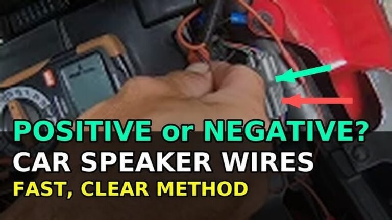 How to Identify Positive And Negative Speaker Wires in Car